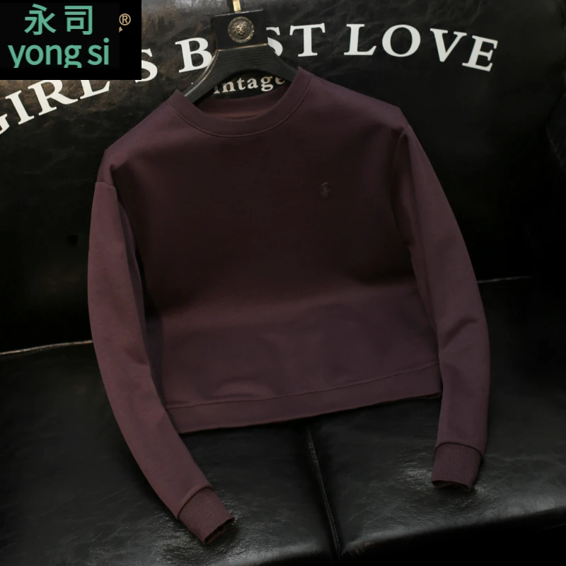 美式覆古套头长袖卫衣男士青年时尚百搭2025春秋新品痞帅男款衣服