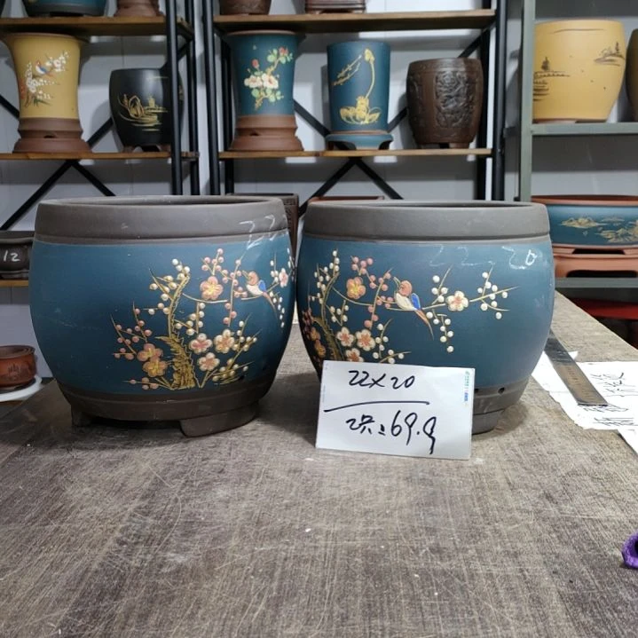 紫砂花盆紫砂花盆