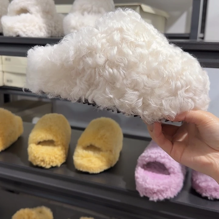 套趾款36白色卷毛包脚六厘米