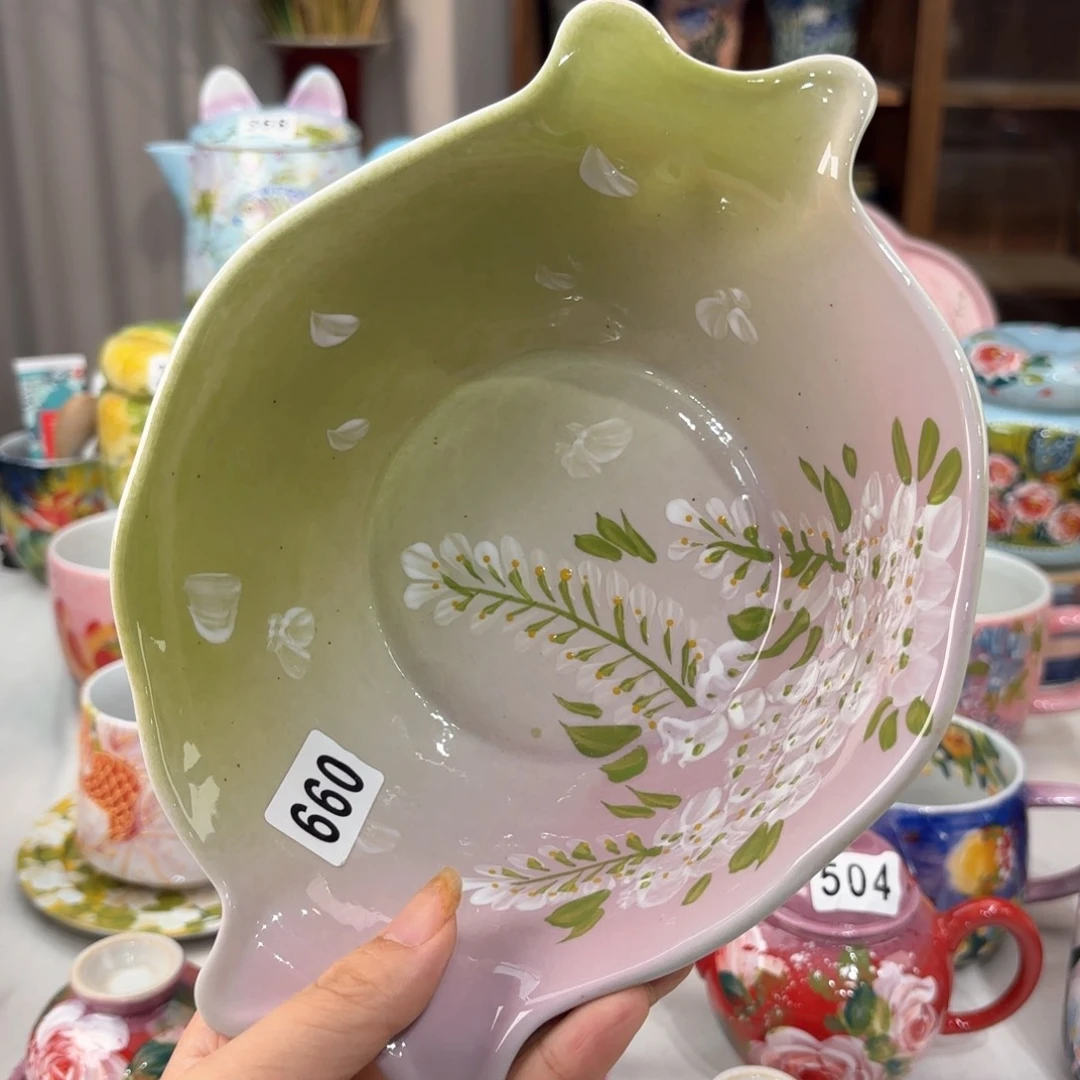 景德镇手绘高温釉下彩陶瓷茶具