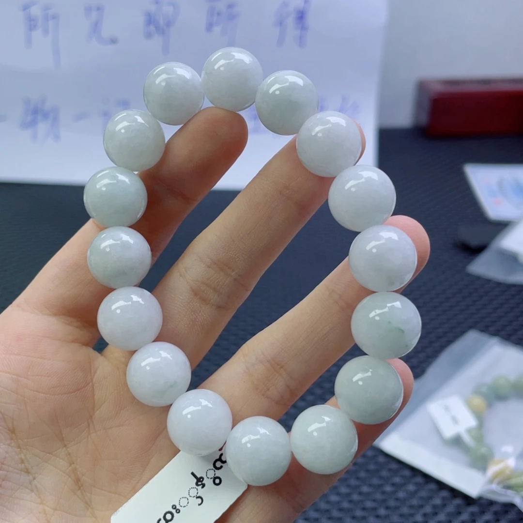 未镶嵌定制翡翠珠串13.2