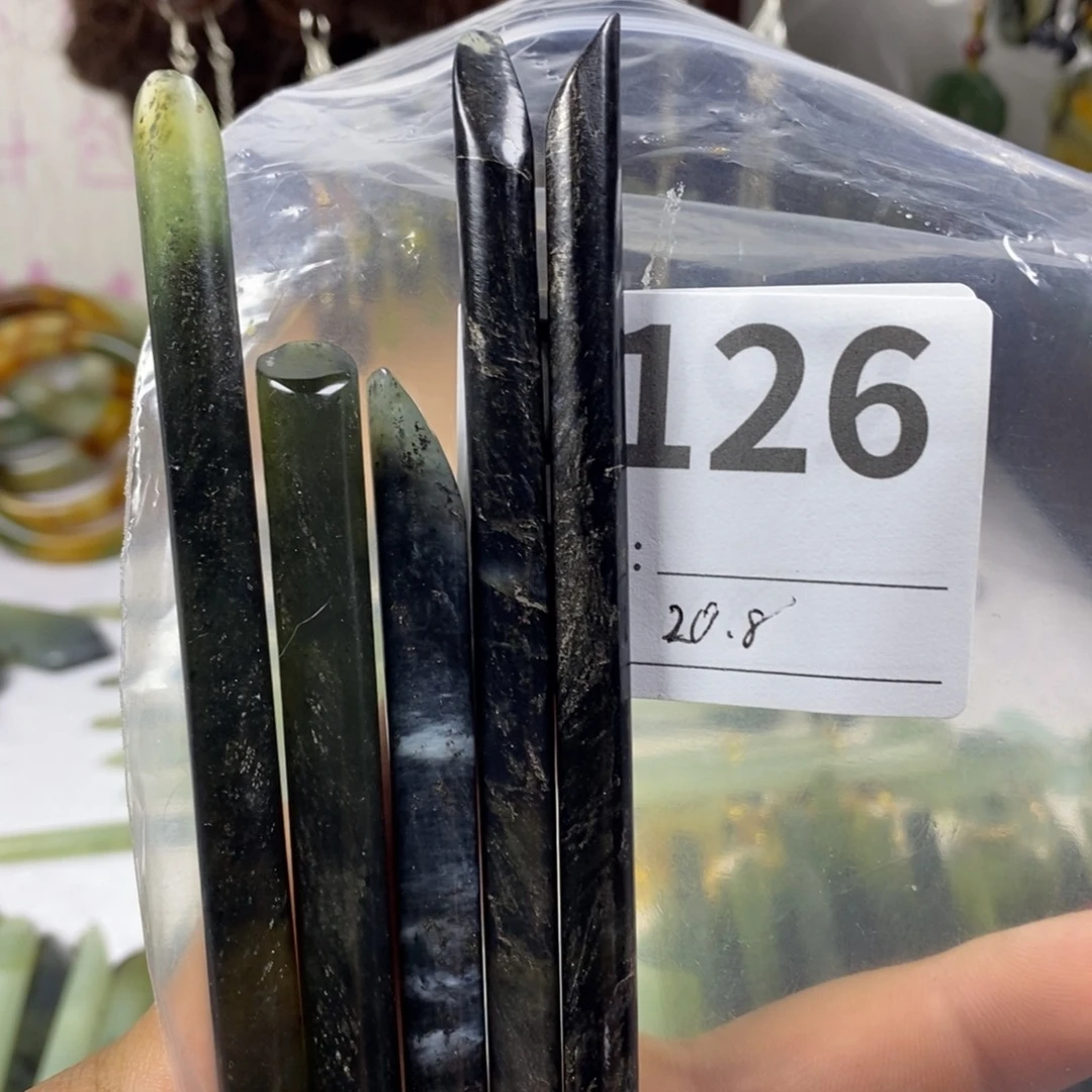 蛇纹石玉未镶嵌发簪