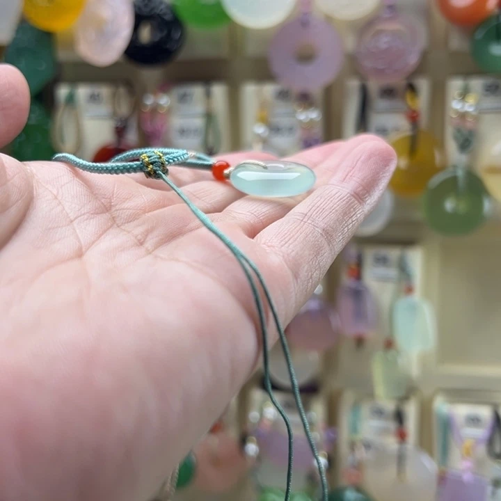 莲***开玛瑙/玉髓未镶嵌颈饰