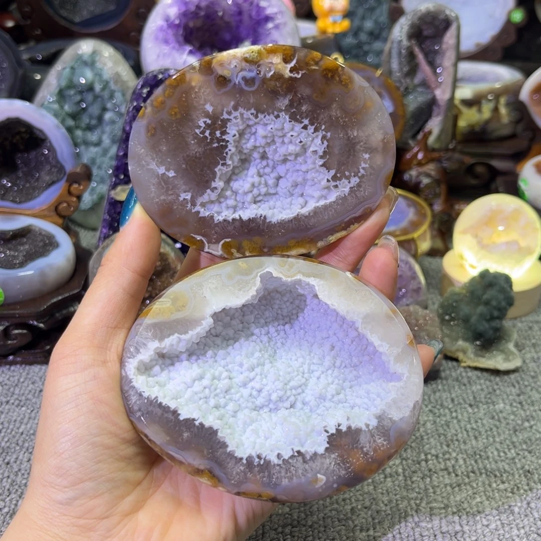 摆件紫晶未镶嵌聚宝盆