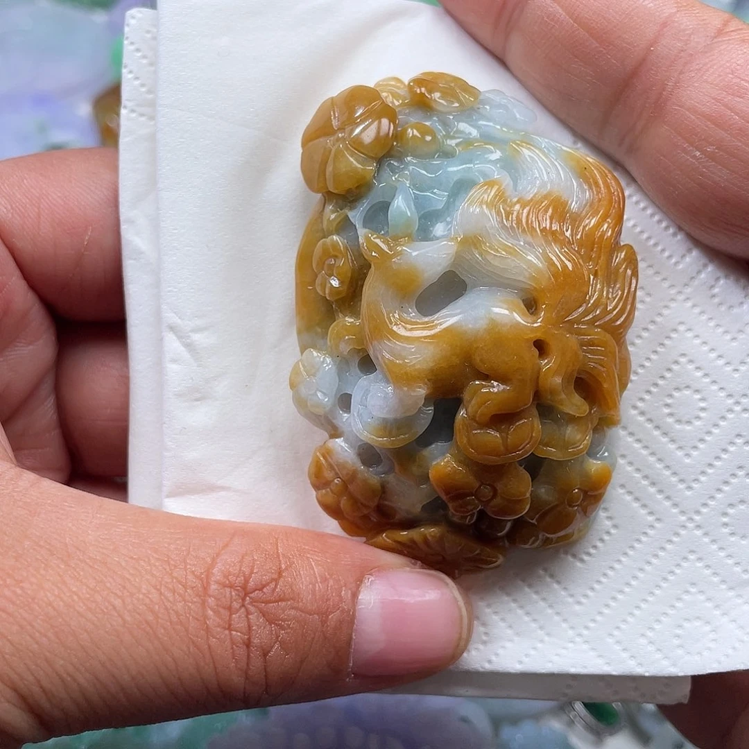 颈饰未镶嵌翡翠翡玉缘翡翠
