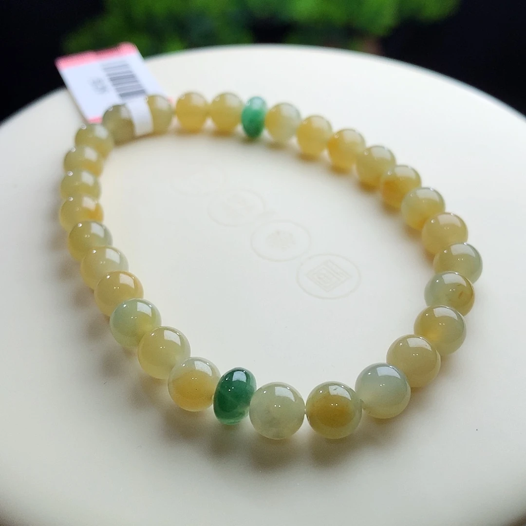 未镶嵌手串翡翠卡6.5mm