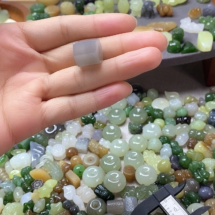 未镶嵌和田玉挂件桶珠