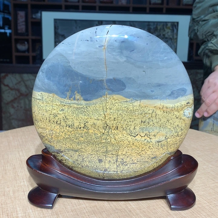 广西国画石摆件，观赏收藏