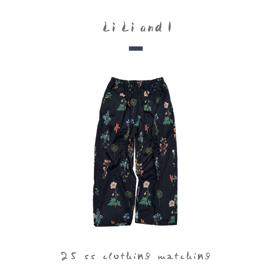 Li Li and I 「风铃花」九分裤碎花时髦买手小众松弛度假海边慵懒