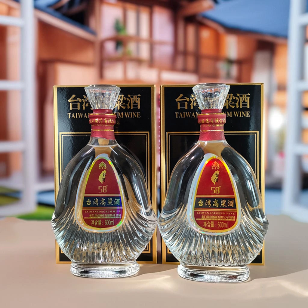 金厦缘台湾高粱酒金门纯粮食口粮酒送礼过年礼盒装白酒58度600ml