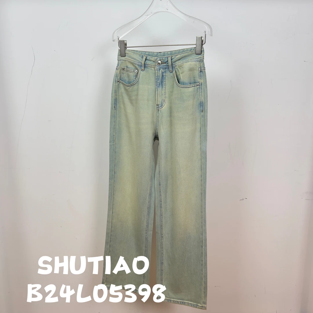 【SHUTIAO】2024秋冬：新款小众设计款牛仔裤B24L05398