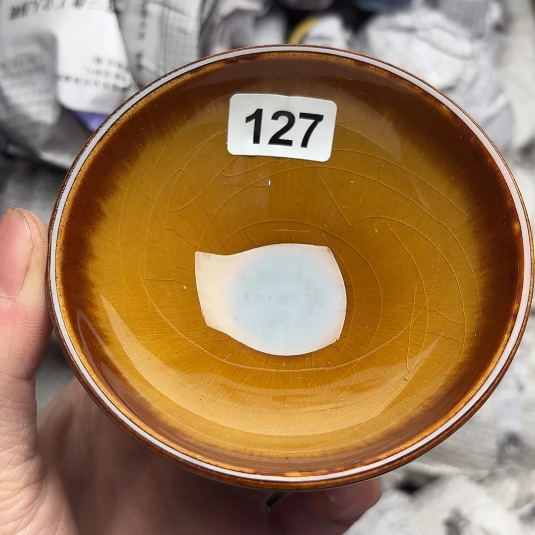 茶盏建盏主人杯一只微瑕