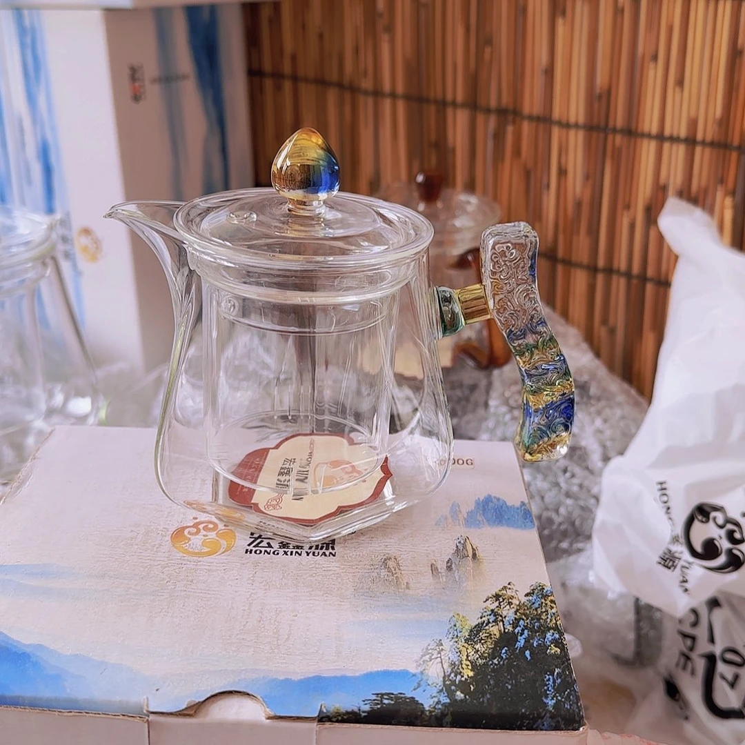 高硼硅玻璃茶水分离款H459彩韵