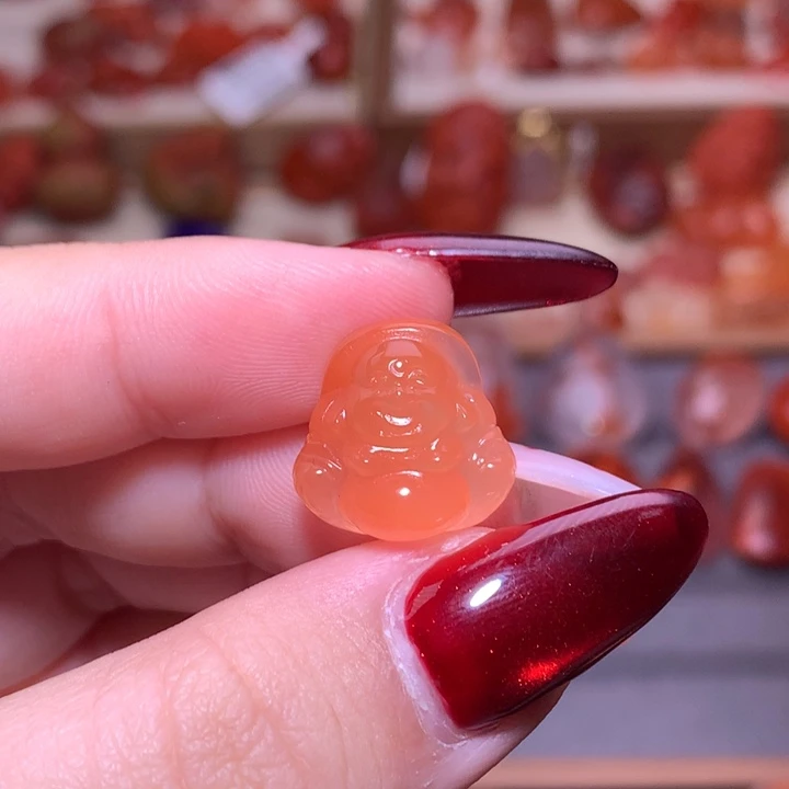 南红玛瑙合金颈饰佛公10