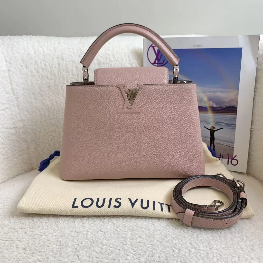 99新 LouisVuitton/路易威登 木兰粉Cap bb/55048833/代卖服务