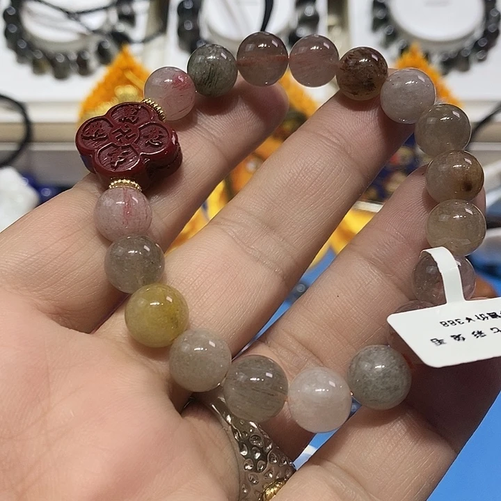 玛瑙/玉髓足铂镶嵌颈饰6