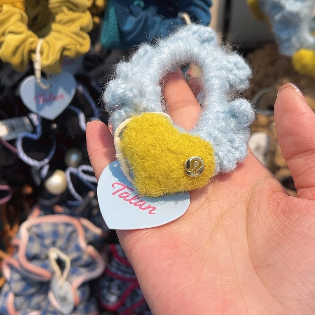 布艺铁合金发绳蓝色