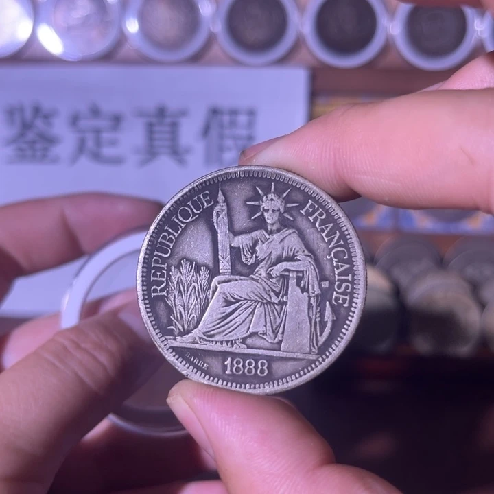 复古 精美龙洋可吹响可翻面工艺品摆件
