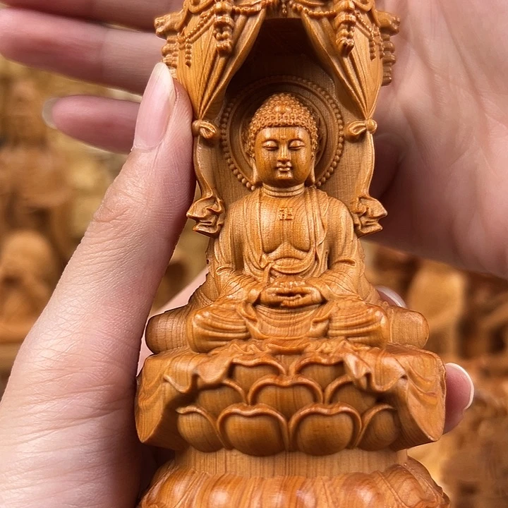 柏木（崖柏）西方三圣