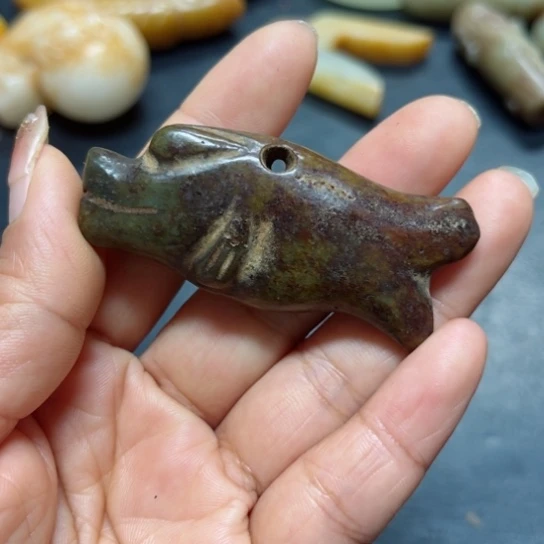 吊坠白玉菩提把件