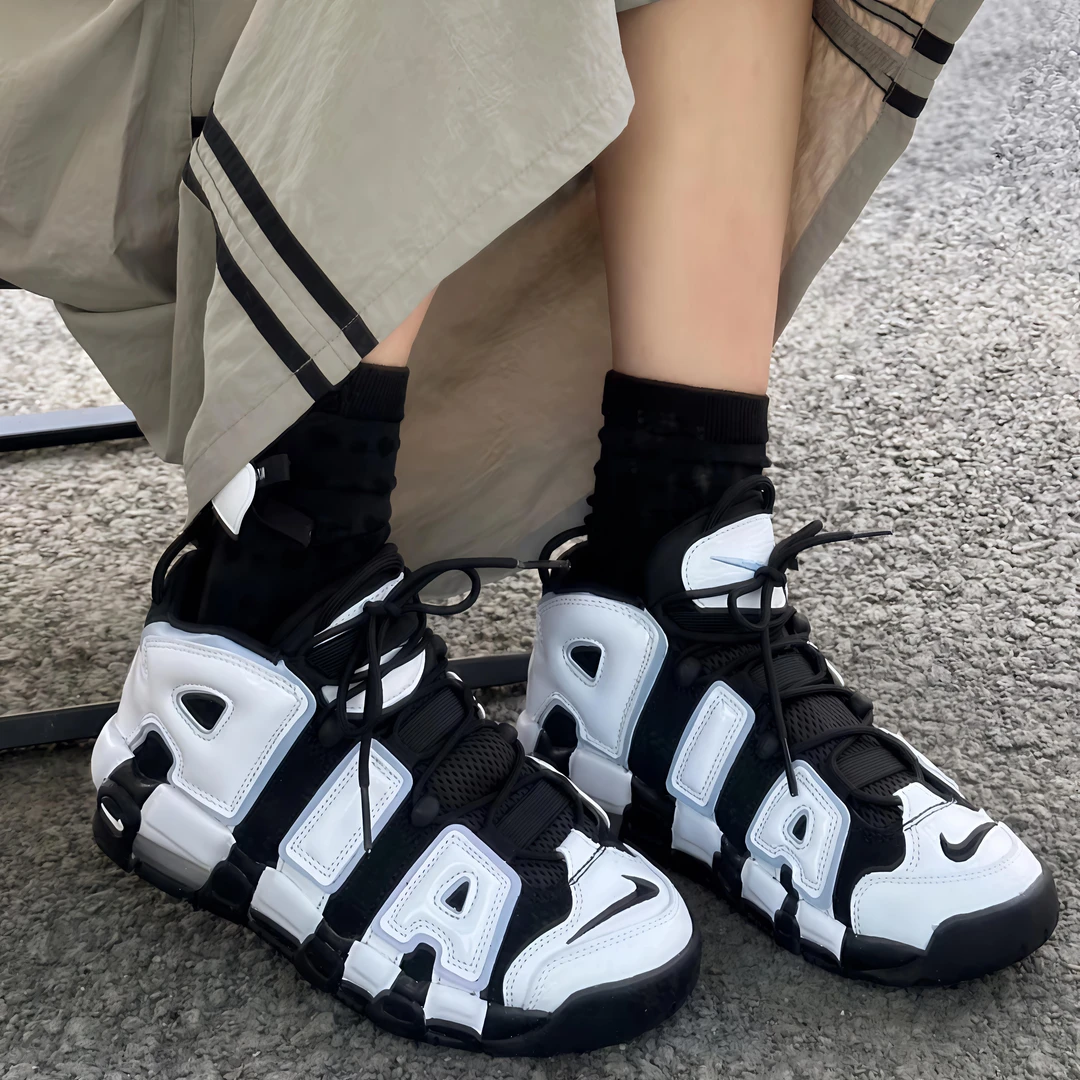 NIKE/耐克大Air皮蓬黑白熊猫 潮流中帮休闲鞋 女款大童 DQ6200001