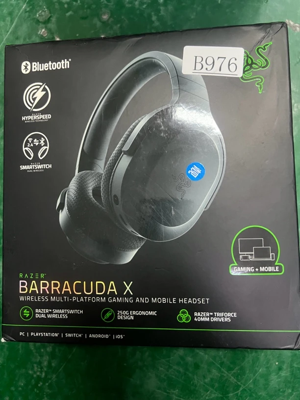 95新 Razer/雷蛇 捡漏雷蛇梭鱼x游戏耳麦编号B976