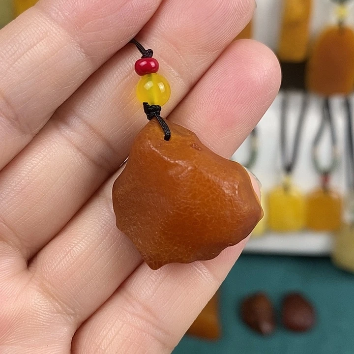 蜜蜡未镶嵌珠宝奇石手机挂