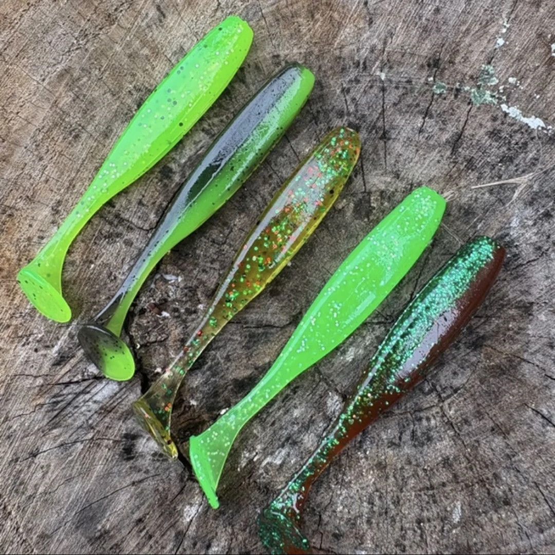 平凡之路浮水T尾软饵路亚饵铅头钩软虫