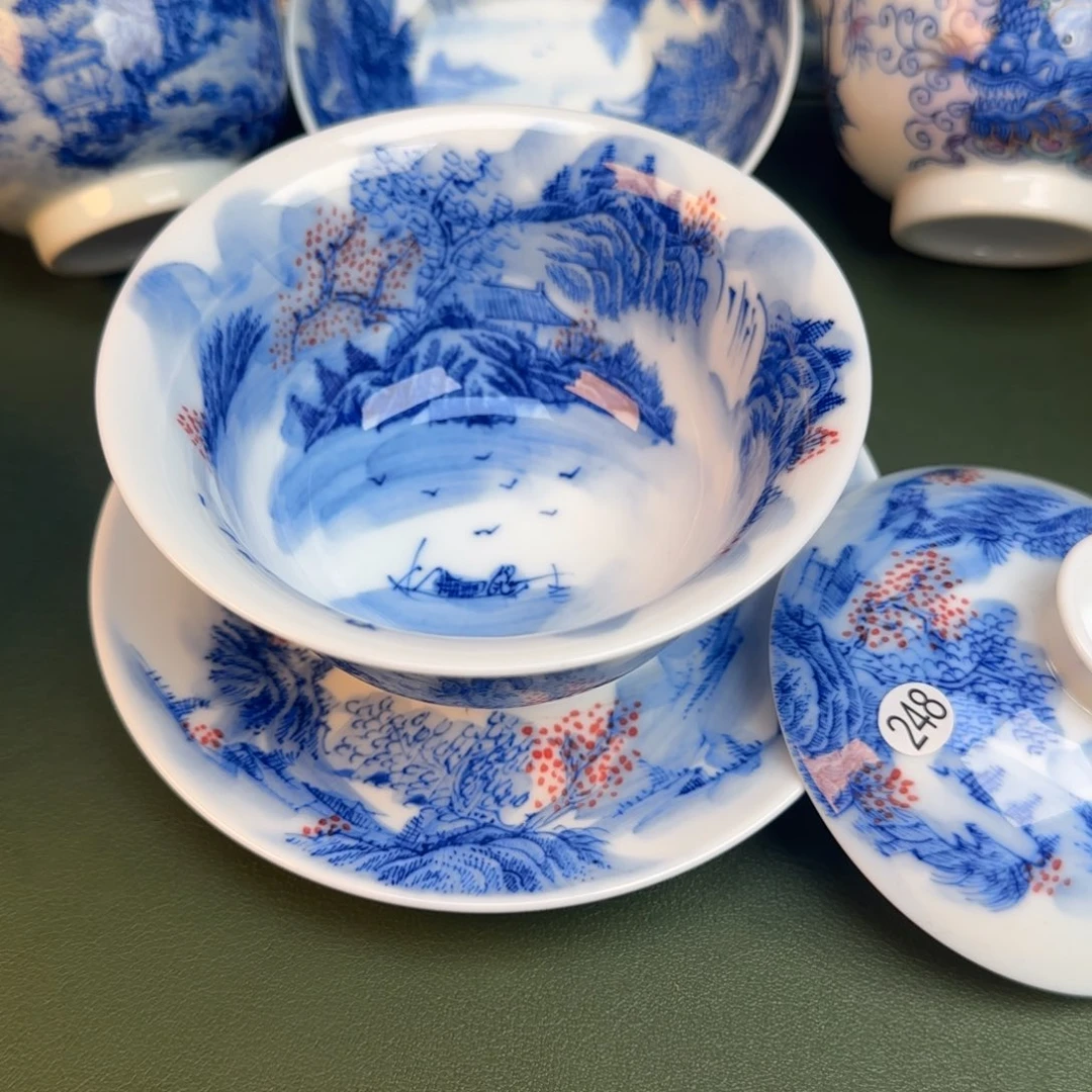 彦祖纯手工手绘茶具248