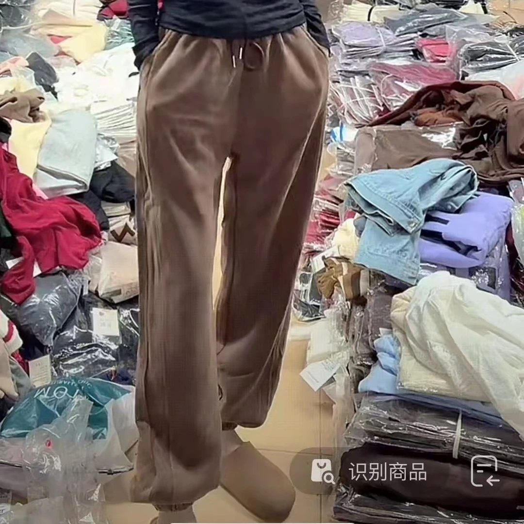 慵懒风休闲裤女冬季通勤百搭
