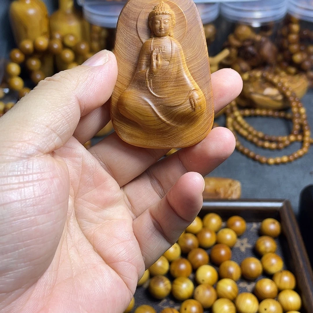 柏木（崖柏）太行如来雕件