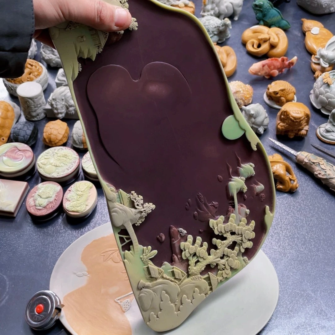 紫袍玉茶盘山水精品