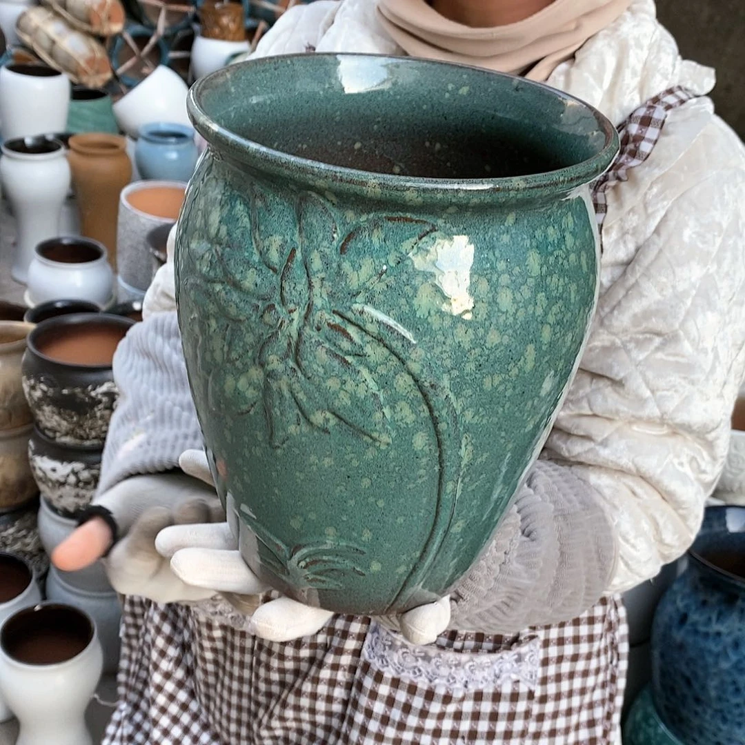 紫砂花盆正品口20高25