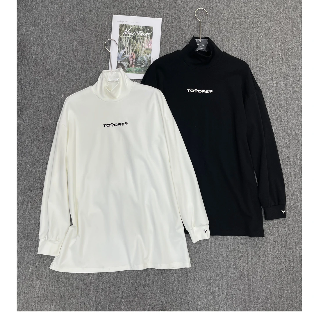 KiKi严选：98513-MT家欧货南油秋季新款字母印花高领大版T恤