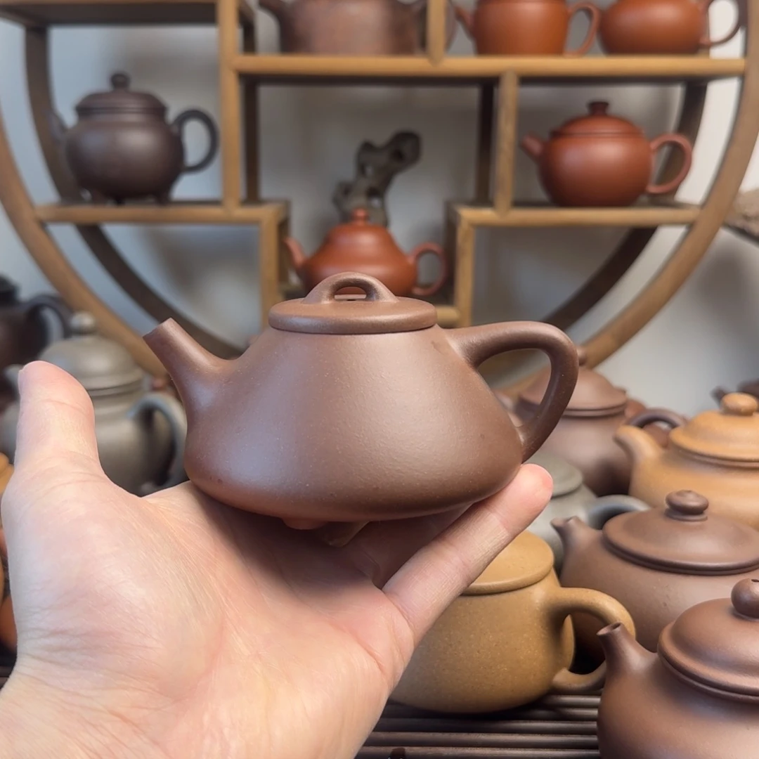 紫砂茶壶子冶石瓢200cc台西嫩底槽清