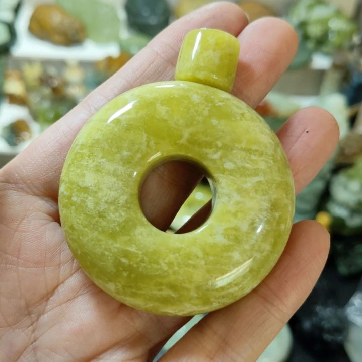 岫玉平安扣未镶嵌