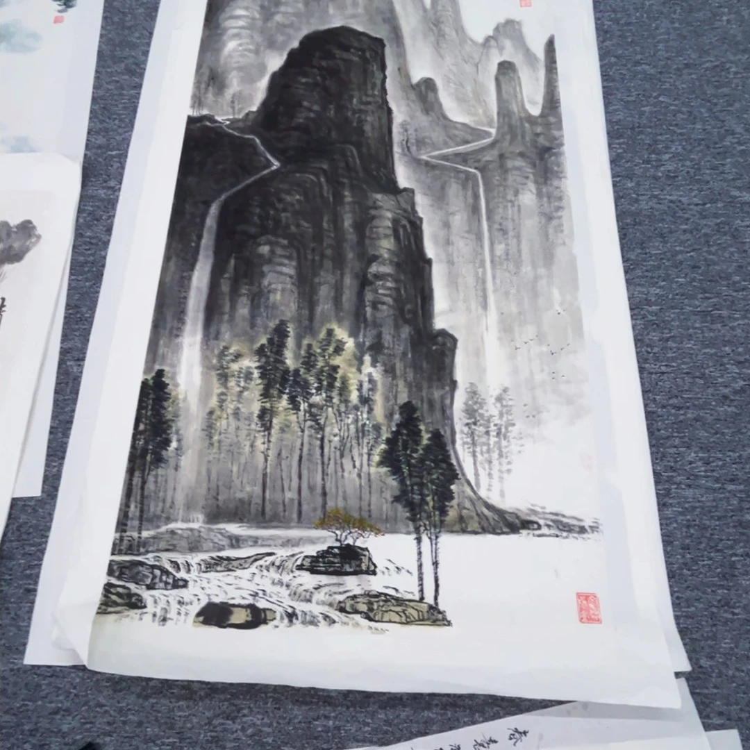 国画老****7四尺绘画作品