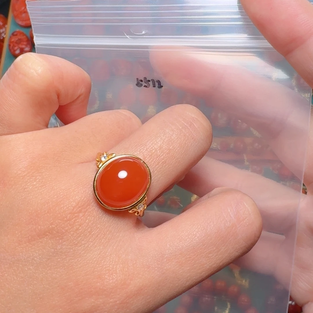 南红玛瑙南红银S925镶嵌