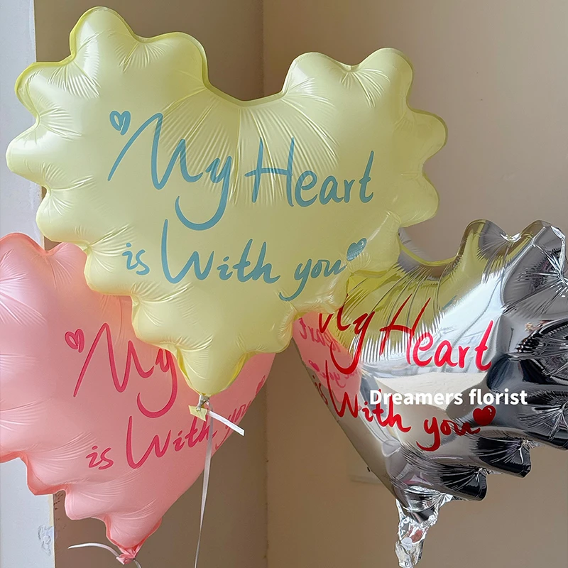 【喜花艺】七夕浪漫波浪ins风气球鲜花花束包装装饰材料diy花艺资材