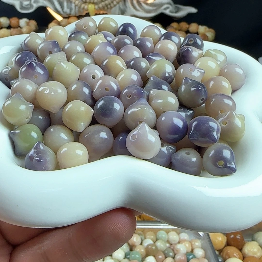 菩提根/象牙果手串卡12紫色猫头20颗➕5颗