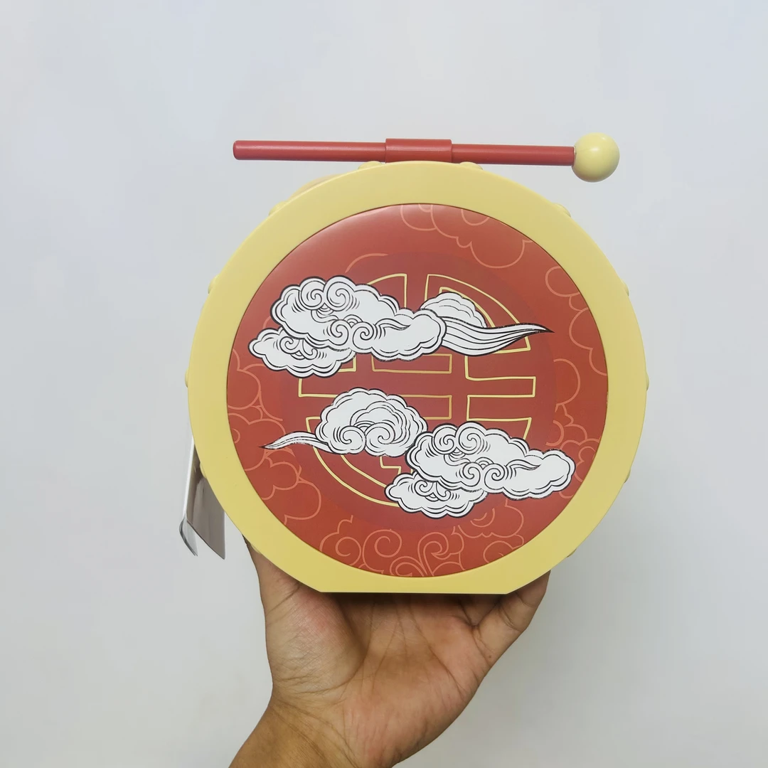 木须龙鼓爆米花桶礼品盒毛绒玩具