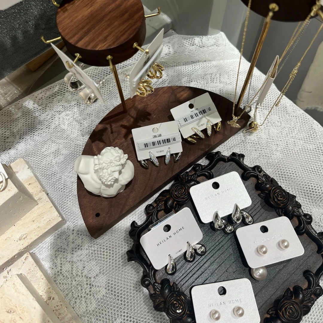 合金锆石耳饰 【耳钉】直播间链接集合个性小众潮流百搭气质
