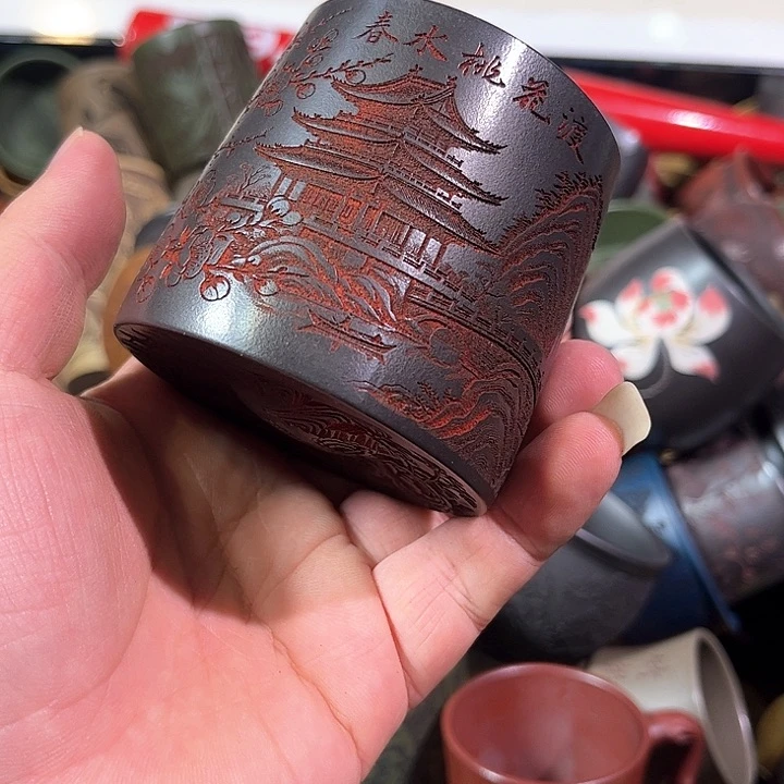 茶杯紫砂全手工紫砂主人杯
