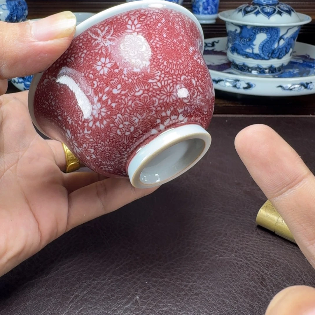 M***n瓷片当代景德镇陶瓷手绘茶具