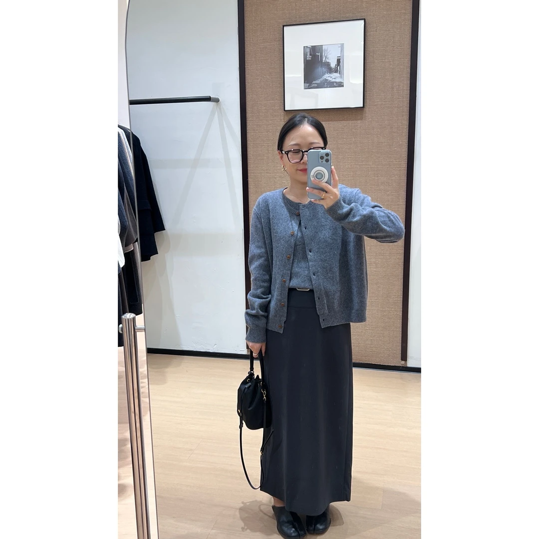 YM-ZZS-2484 针织衫经典休闲时尚短款长袖秋季百搭秋冬纯色