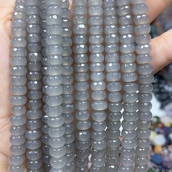 玛瑙/玉髓未镶嵌珠宝半成品玉髓切面卡8mm