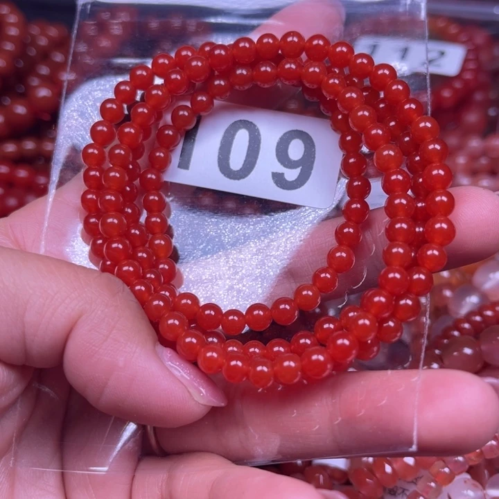 南红玛瑙未镶嵌手链