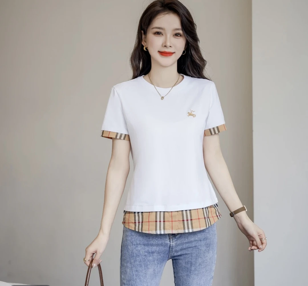 楠楠轻奢 新款时尚百搭短T1153