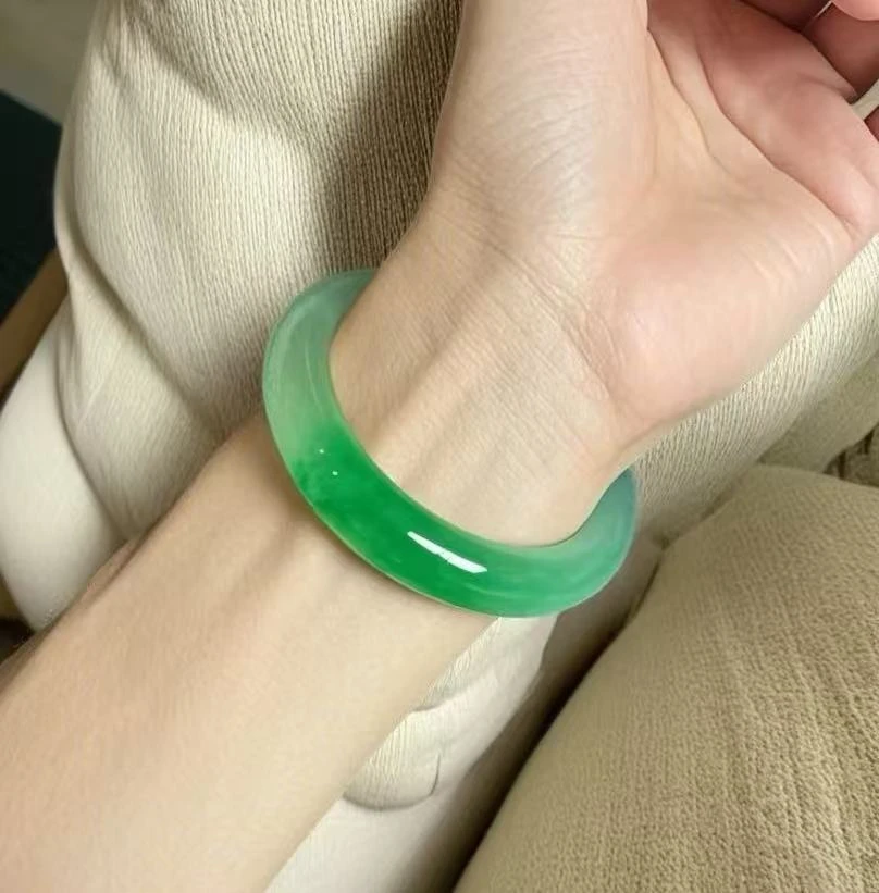 时尚缅风测量高冰透美人手镯