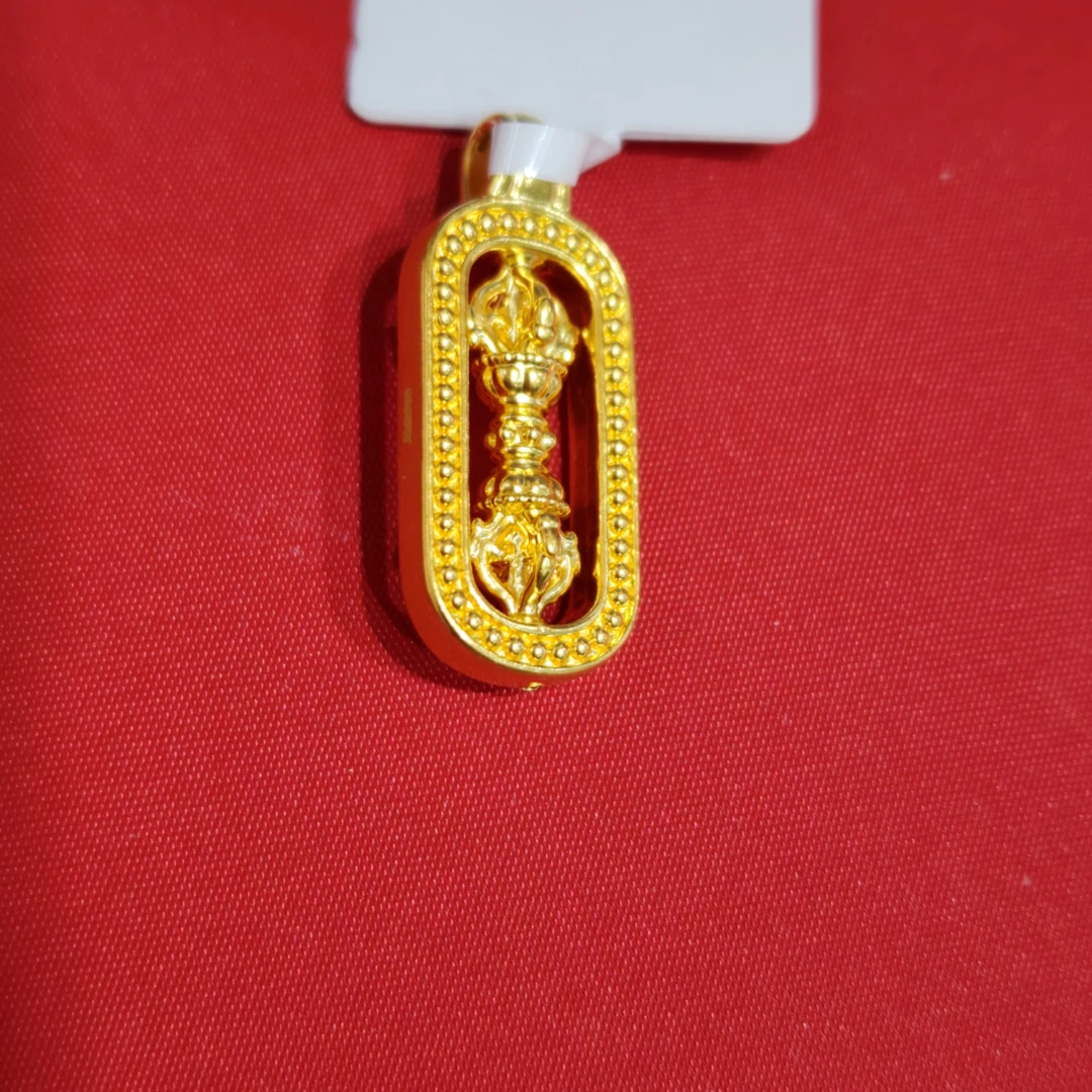 【思思专享】足金999饰品 金刚杵吊坠 XP 0.5